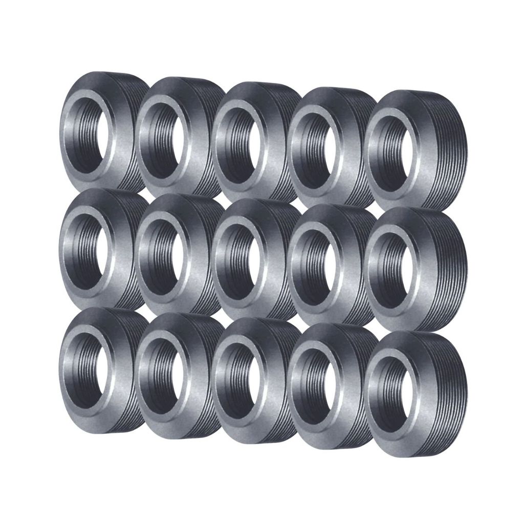 Kit 15 Buchas Eletroduto Redução Alumínio 1Pol X 1/2 Bsp - Wetzel