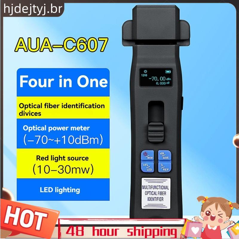 Identificador De Fibra Óptica Recarregável Preto-C607 + OPM + VFL + Testador De Cabo De Luz LED Ferramenta FTTH Viva