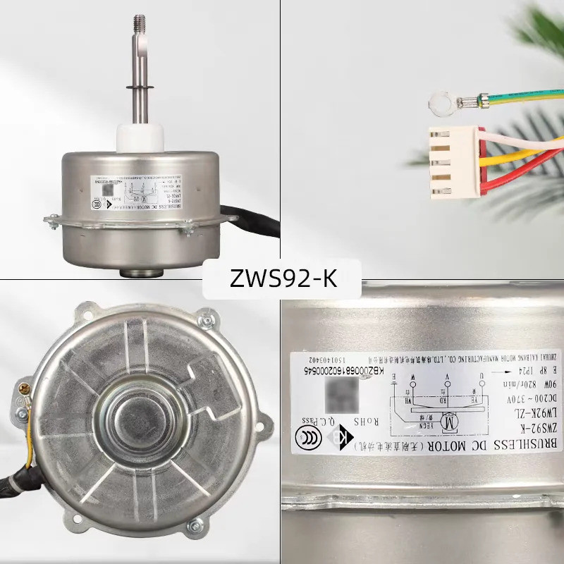 Novo Para Gree Ar Condicionado De Frequência Variável DC motor Externo Sem Escova ZWS92-K LW92K-ZL Ventilador Escudo De