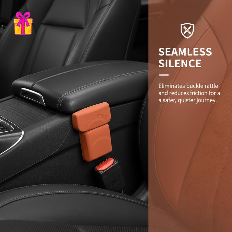 [INTH] 1 Unidade De Silicone Para Cinto De Segurança De Carro , Capa Antiarranhões , Botão Protetora , Universal [Melhor