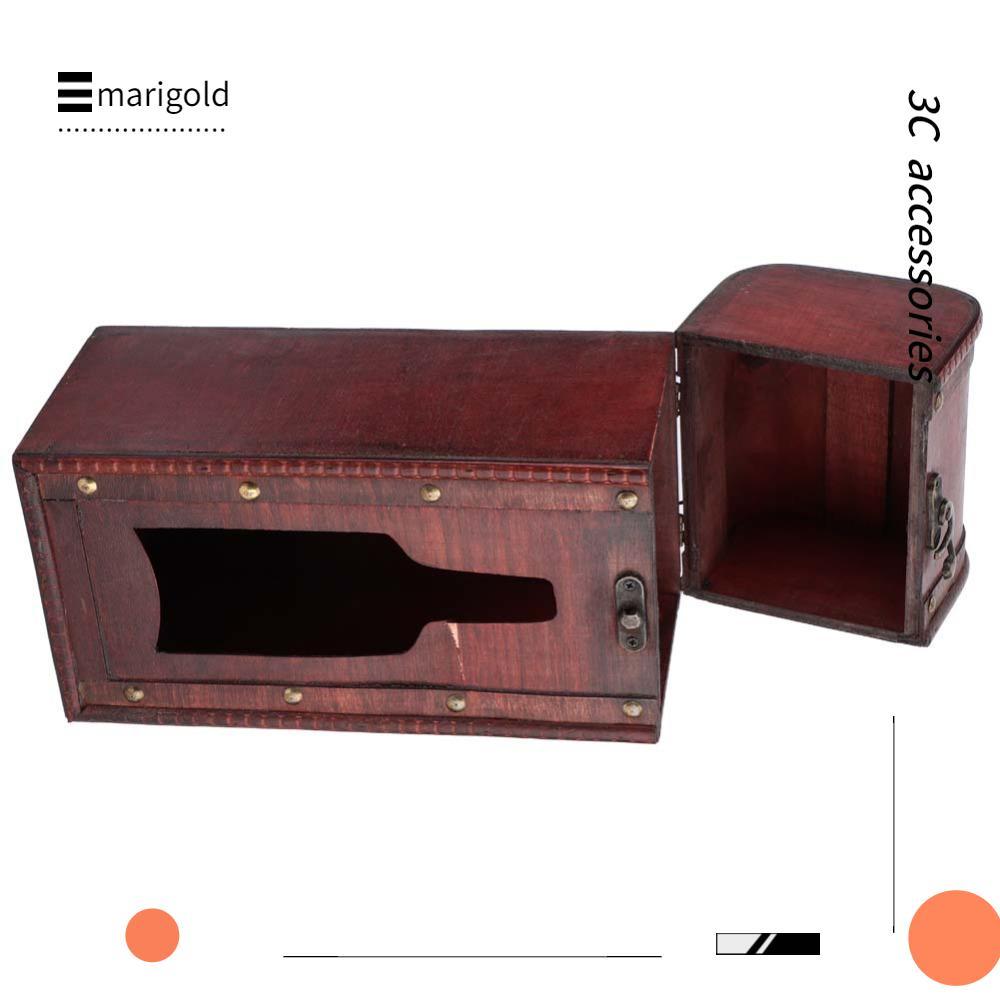 Caixa De Armazenamento De Vinho MARIGOLD , Portátil Com Alça , De Construção , Comporta 1 Garrafa