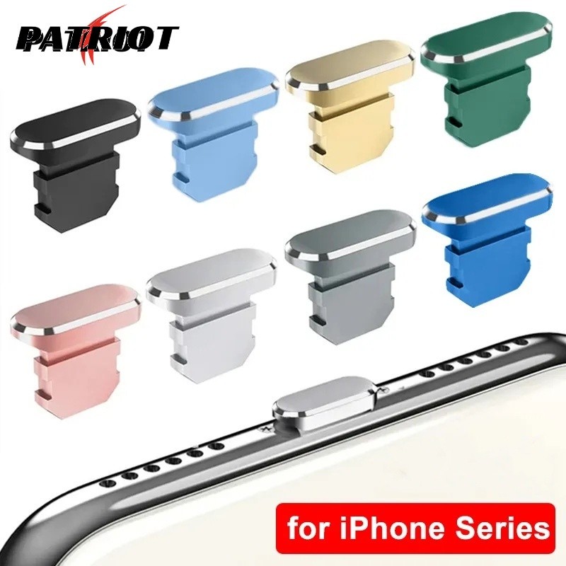 [PATRIO] Compatível Com iphone Mobile Dust Plugs USB Anti-Poeira Celular Telefone Liga De Alumínio Capas À Prova De