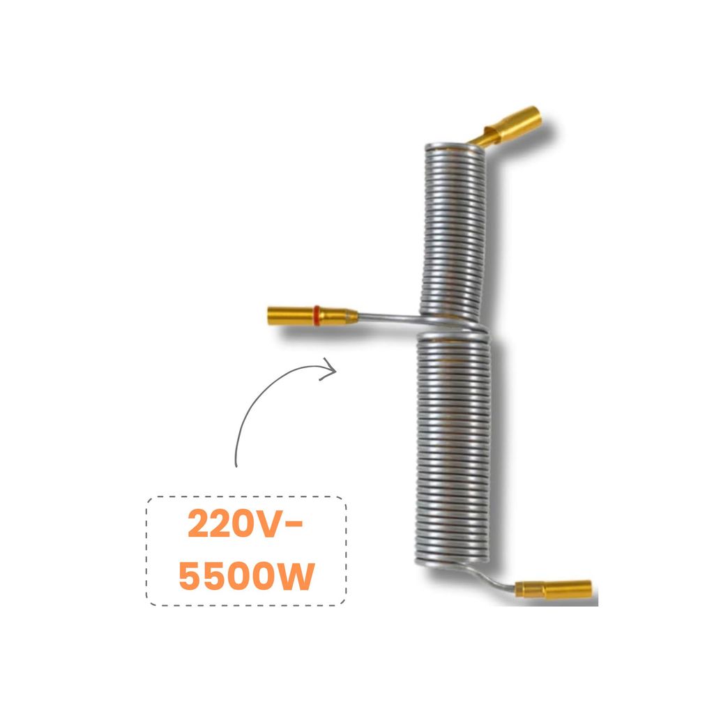 Resistência para Chuveiro Elétrico 3T0255/ 220V - 5500W  Compatível Modelos Lorenzetti/Astra /Cardal