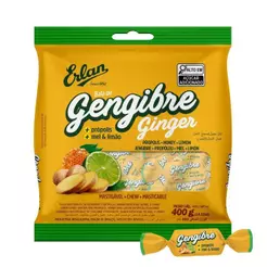 Bala Erlan Mastigável Gengibre 400g