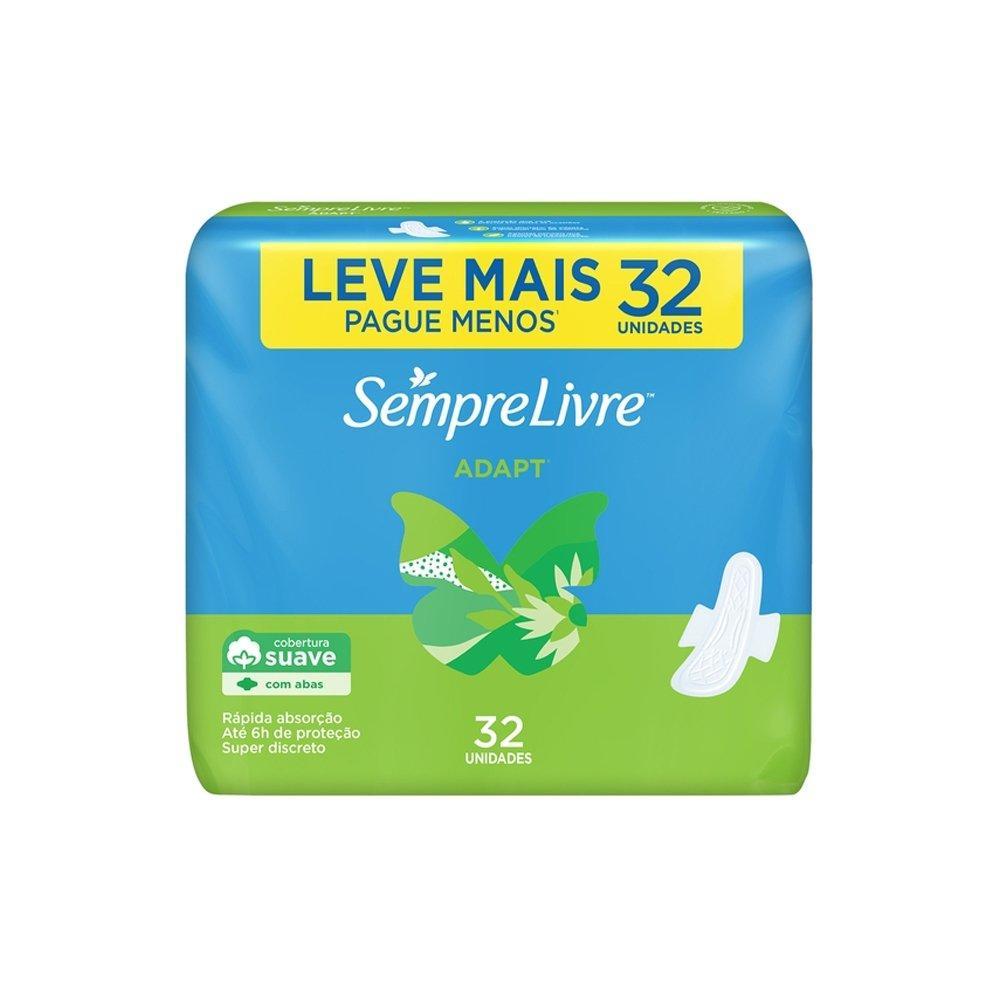Absorvente Sempre Livre Adapt Suave com Abas