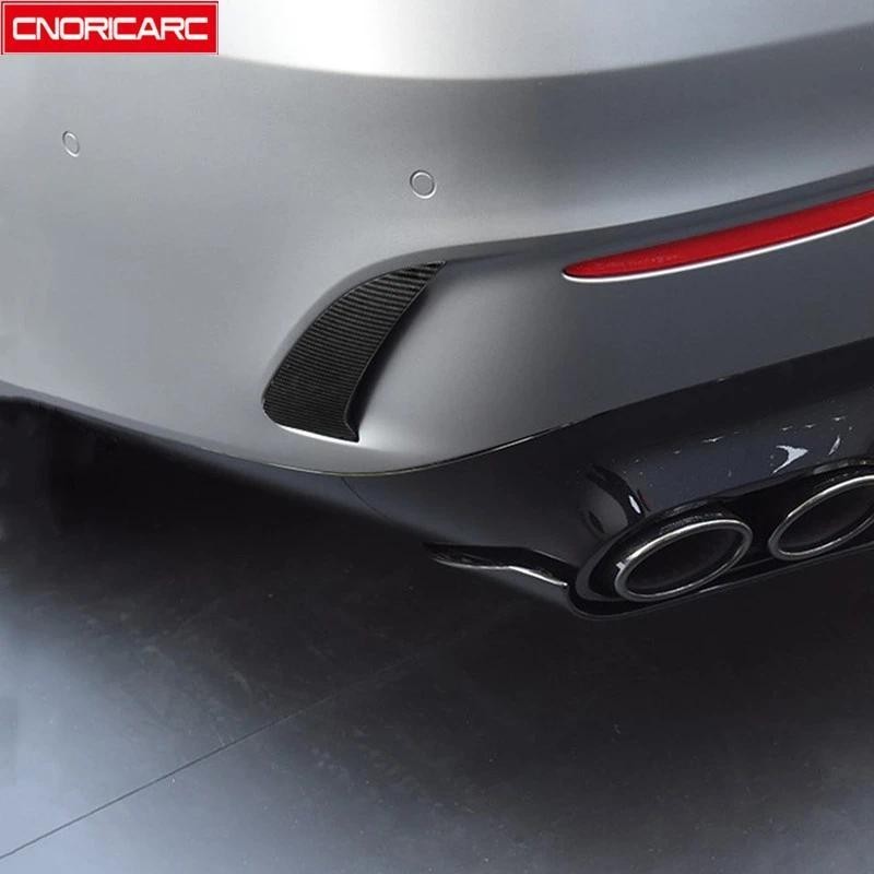 Estilo Do Carro Amortecedor Traseiro Grade Ripas Spoiler Aleta Asa Decoração Capa Guarnição Exterior Para Mercedes Benz