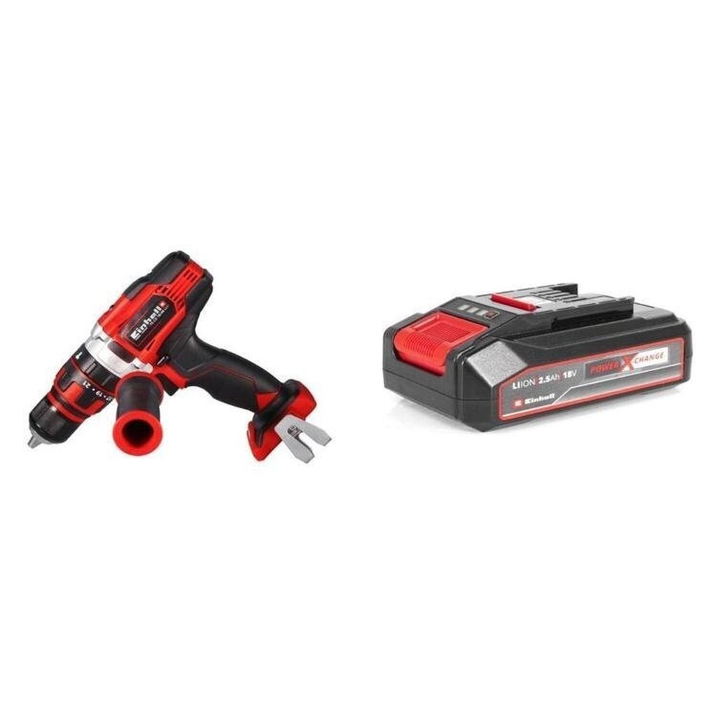 Kit Furadeira e Parafusadeira Te-Cd 18/48 Li-I com Bateria Power-X-Change 18V 2,5 Ah Li Einhell Preto