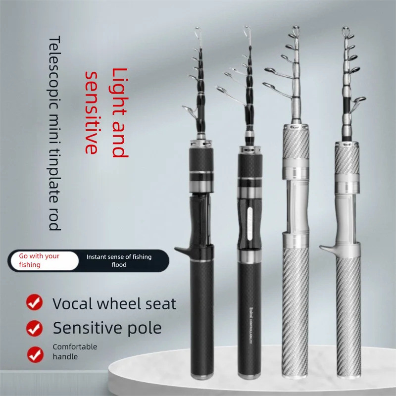 Conjunto Completo de Vara de Pesca Telescópica, Vara de Casting, Carretilha Spincast, Conjunto de Vara Feeder, Vara de P
