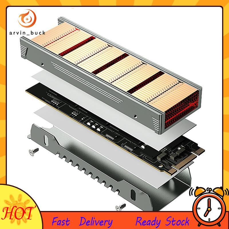 M . 2 Aletas De Cobre De Alto Desempenho Do Dissipador De Calor SSD NVME Com Almofada Térmica Passiva Da Estrutura De Al
