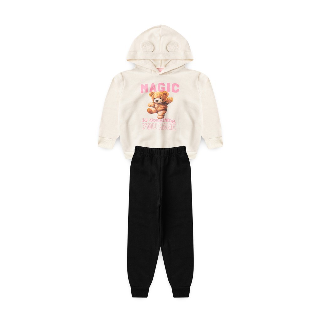 Conjunto Feminino Infantil Magia De Urso