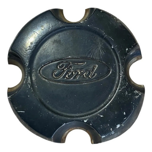 Calota Centro Roda Ford Ecosport 2003 2012 Miolo Preto Preto