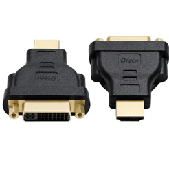 Adaptador HDMI para DVI CableCreation Bidirecional Full HD 1080P 3D HDMI Macho DVI Fêmea 15cm Preto
