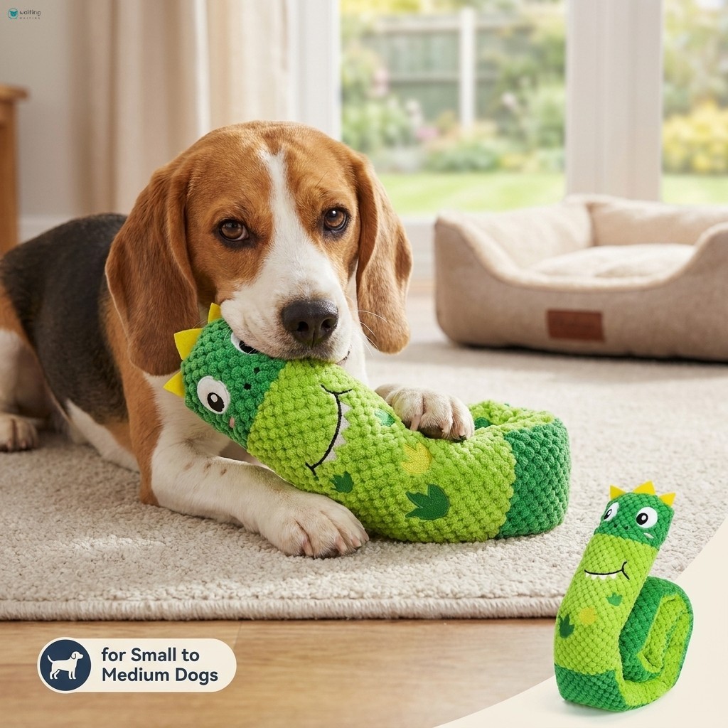 Grande Dinossauro Cão Brinquedo Squeaky Snuffle Alimentador Mastigar Quebra-Cabeça De Pelúcia Para Cães Pequenos E Médio