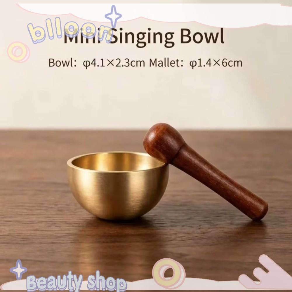 Tigela De Som De Meditação BLLOON , Mini Canto De Latão Com Harmonioso De Sândalo De Cobre , Design De Terapia Manual