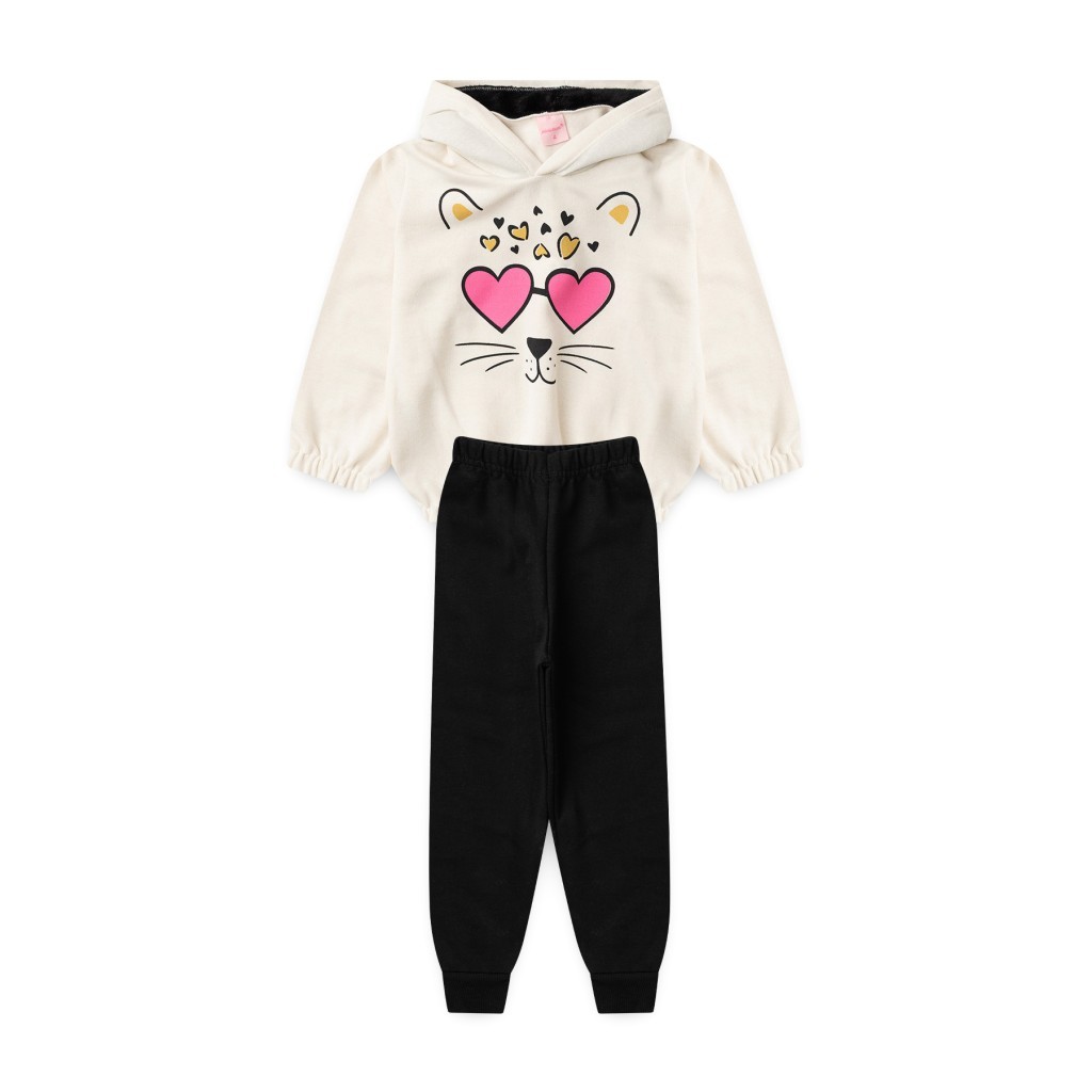 Conjunto Feminino Infantil Óculos Do Amor