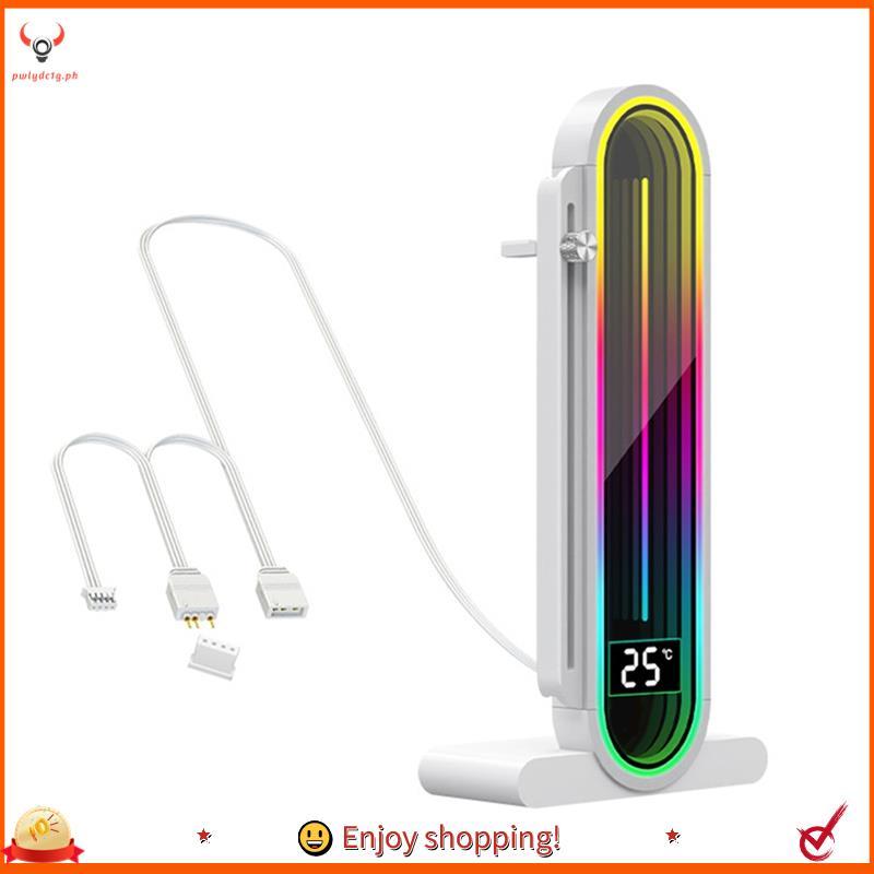 [edwiin77] Suporte Anti-Queda Para Placa Gráfica Com Display De Temperatura De Sincronização ARGB Altura Ajustável , 5V