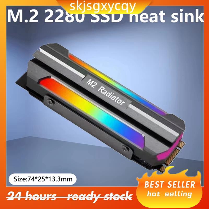 M . 2 2280 SSD Dissipador De Calor SSD2280 Cooler ARGB Sincronização Efeito De Iluminação Nvme Radiador De Unidade De Es
