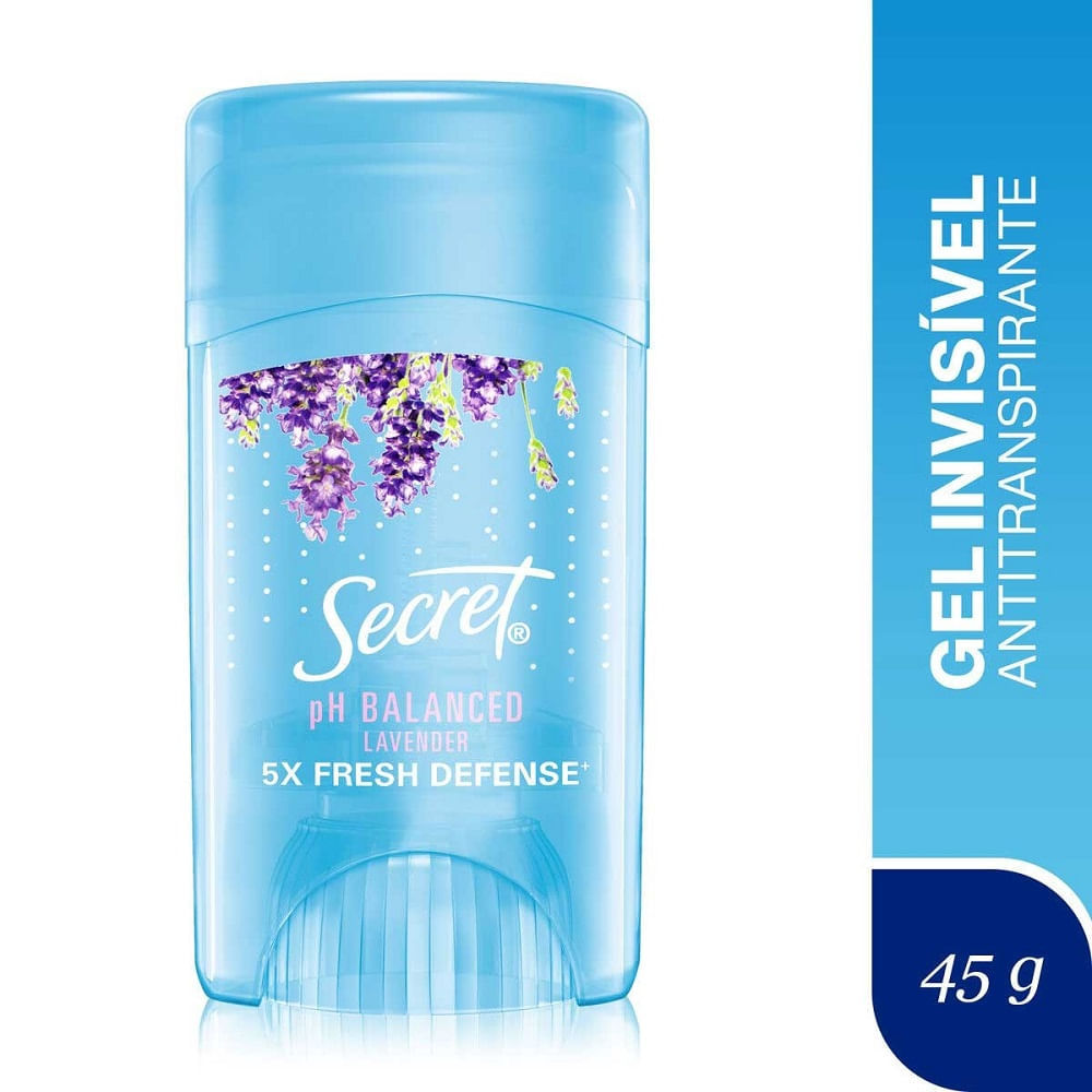Desodorante Stick em Gel Secret Lavanda 48h 45g
