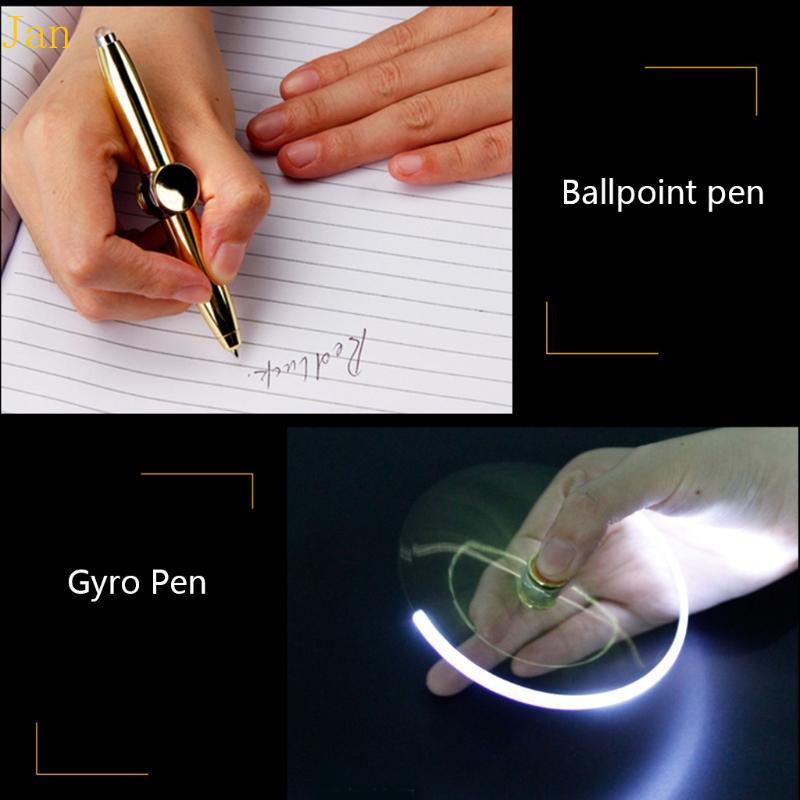 Jan 4In Hand Spinner Pen Fingertip Brinquedo Flexível Para Alívio Do Estresse Luz Luminosa