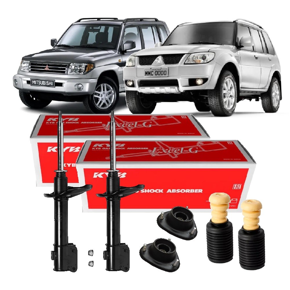 PAR AMORTECEDOR DIANTEIRO MITSUBISHI PAJERO IO 1998 ATÉ 2002 / TR4 2003 ATE 2015 KAYABA + KITS em Oferta na Shopee