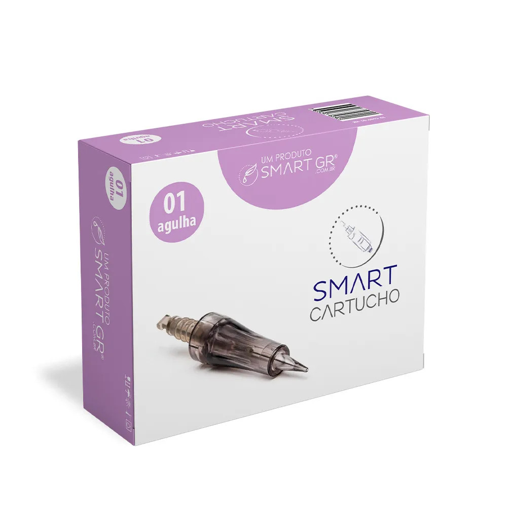 Cartucho Smart Derma Pen Preto 01 agulhas cx10 - Smart GR