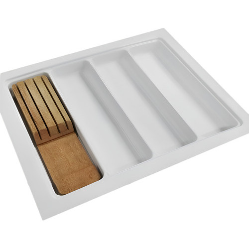 Organizador Talher Og-116 Faqueiro Madeira Cinza Concha Luxo