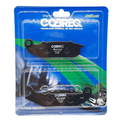 PASTILHA FREIO DIANTEIRA COBREQ ( N-949 ) TITAN FAN 150 09 A 15 TITAN 160 2025 FZ25 FAZER 250 2016 +