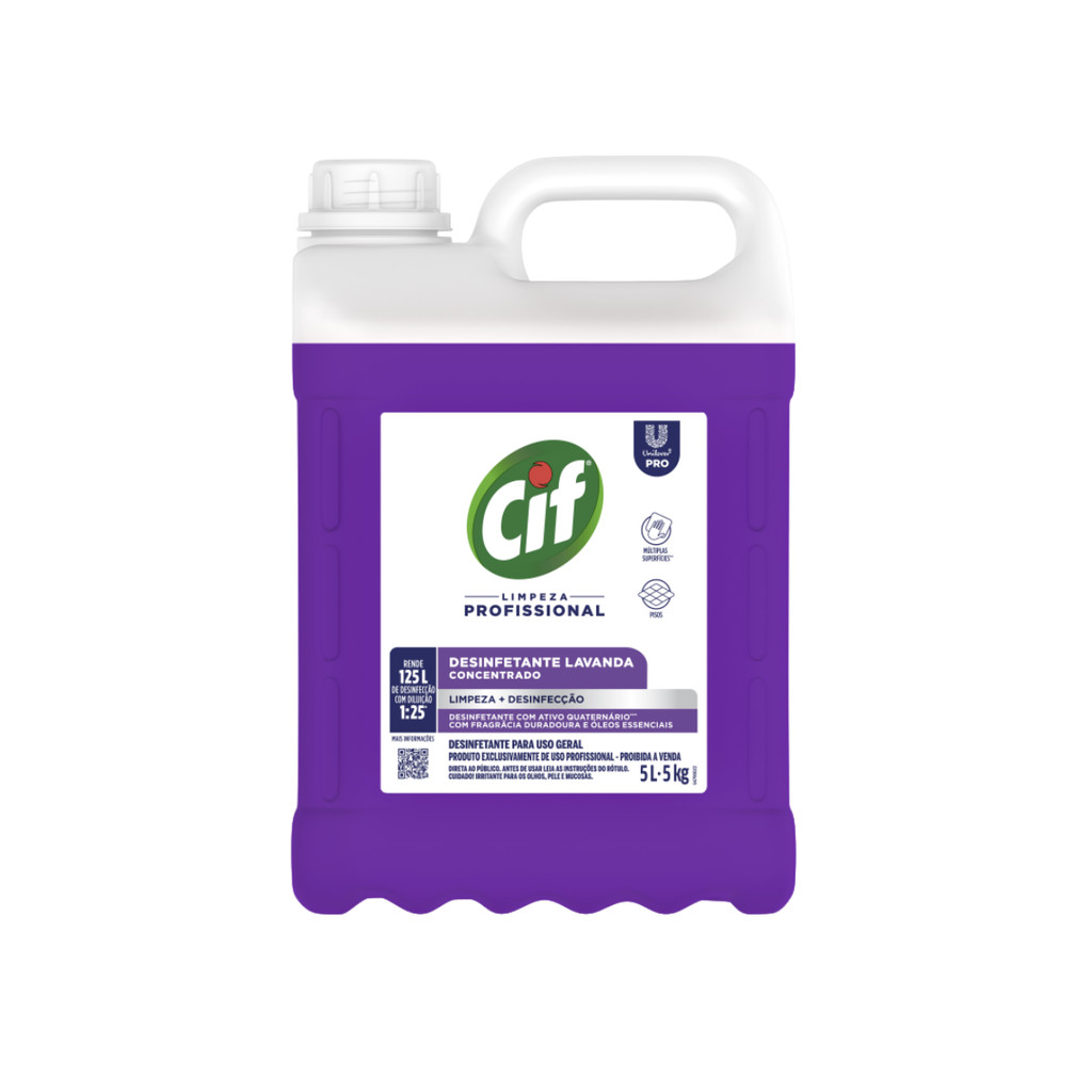 Desinfetante Concentrado Profissional Lavanda 5L Cif