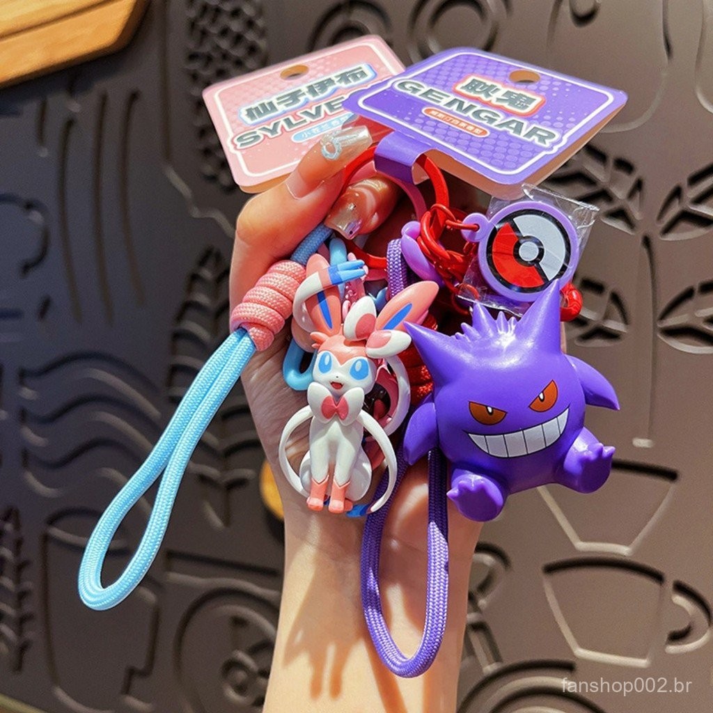 Novo Chaveiro Pokémon De Desenho Animado Pingente Pikachu