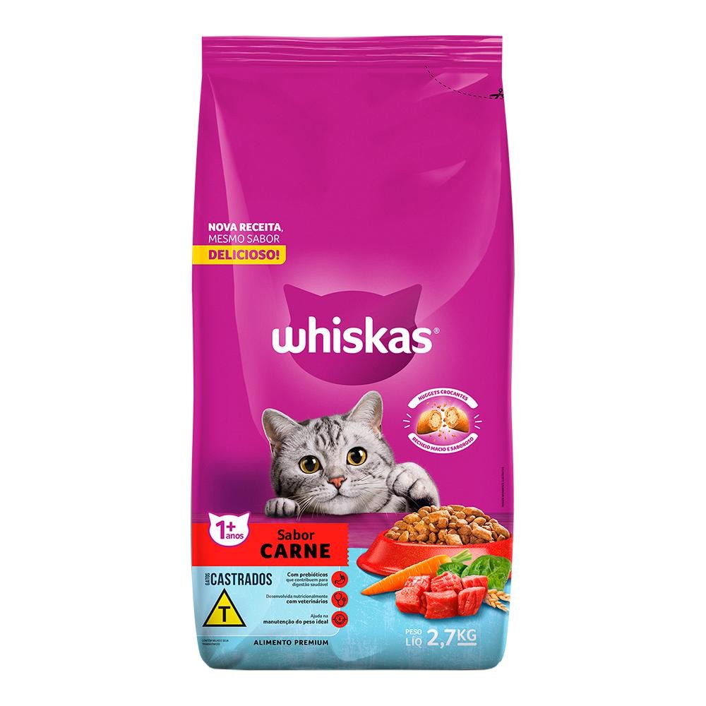Whiskas Castrado Carne 2.7kg