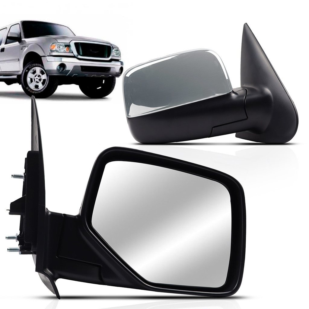 Par Retrovisor Ranger 2005 2006 2007 2008 2009 Fixo Cromado em Oferta na Shopee