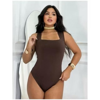 Body Feminino Suplex Alça Quadrada Decote Quadrado Casual Festa em Oferta na Shopee