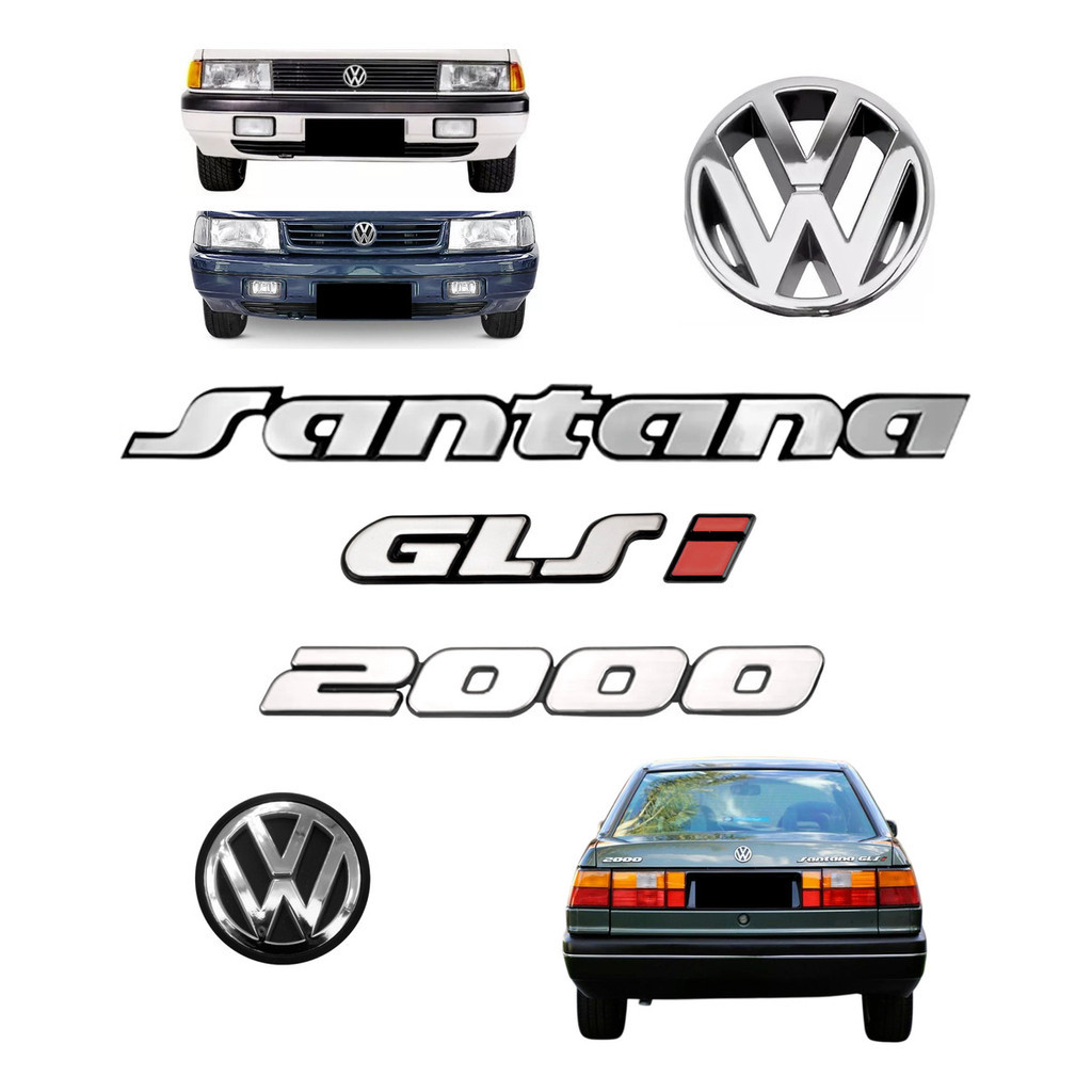 Kit Emblemas Santana Glsi 2000 - 1991 À 1998