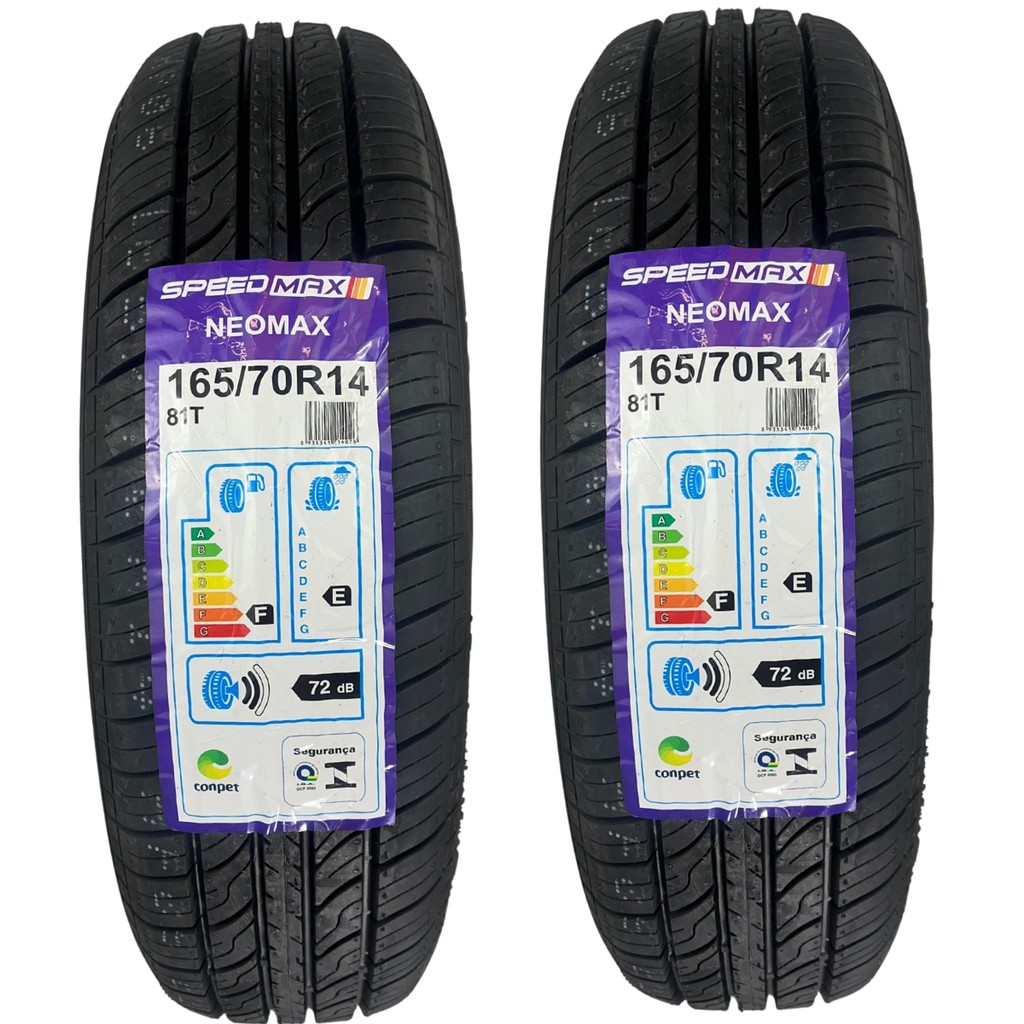 Kit 2 Pneus 165/70R14 81T Neomx Speedmax Aro 14 Inmetro Performance Gol Uno Palio Celta Fiesta Ka em Oferta na Shopee