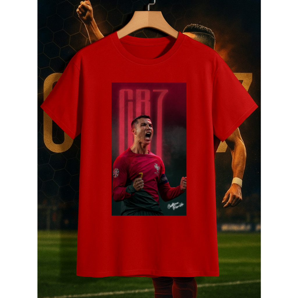 Camiseta Cristiano Ronaldo CR7 Adulto e Infantil Futebol Portugal Jogo Treino Roupa Masculina Feminina Menino Menina