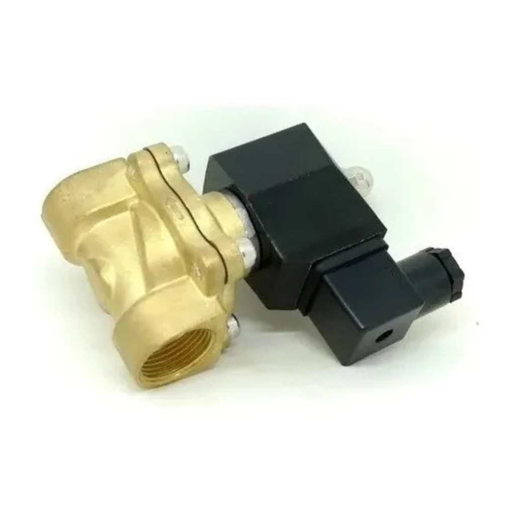 Válvula solenoide 2 vias 3/8' nf gás / água / ar / óleo 220v