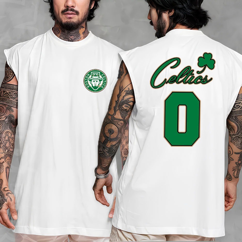 Camiseta Regata Machao Oversized Masculino Time Basquete NBA Boston 0 Em Algodão unissex Promoção