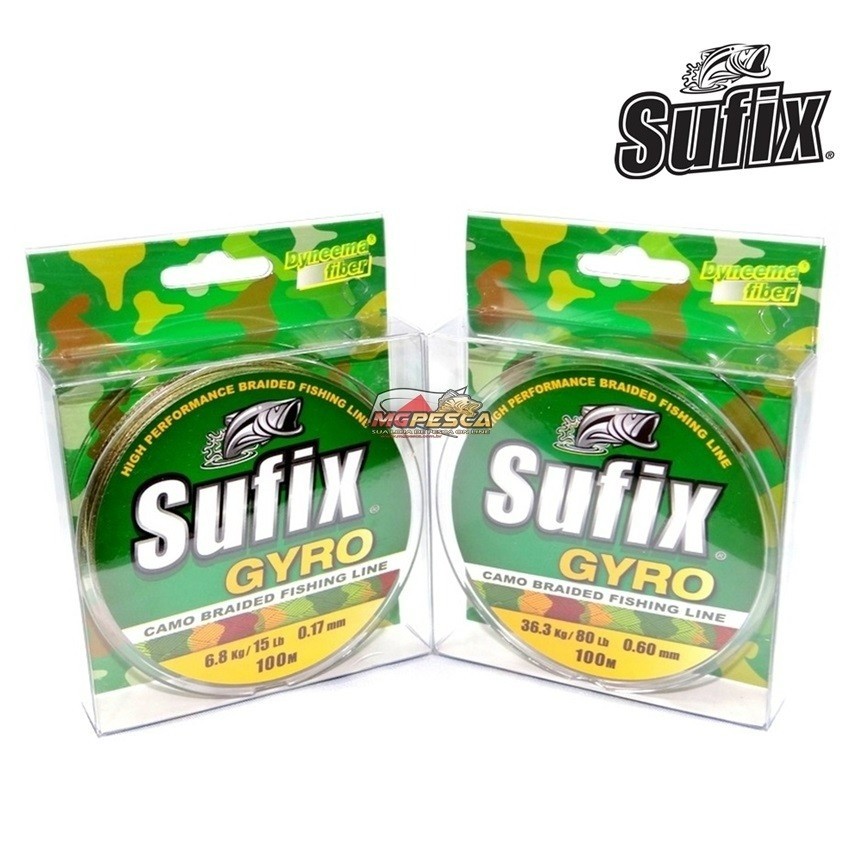 Linha Pesca Multifilamento Sufix Resistente Fina E Forte Cor Camuflada 0.40mm