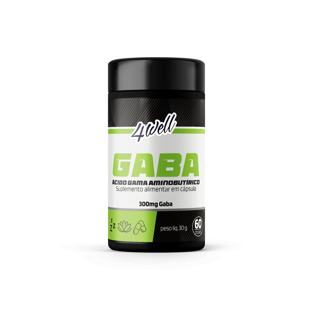 Gaba 4well 300mg - 60 cápsulas em Oferta na Shopee