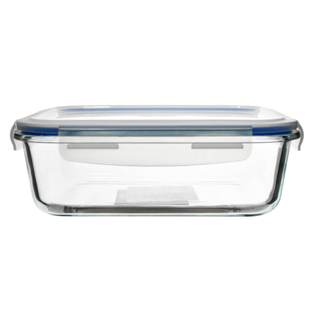 Pote Hermético de Vidro com Travas Retangular 1500ml - Vista Home em Oferta na Shopee