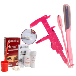 Kit de beleza para sobrancelhas 1 KIT HENNA Makiaj e 1 KIT PAQUÍMETRO