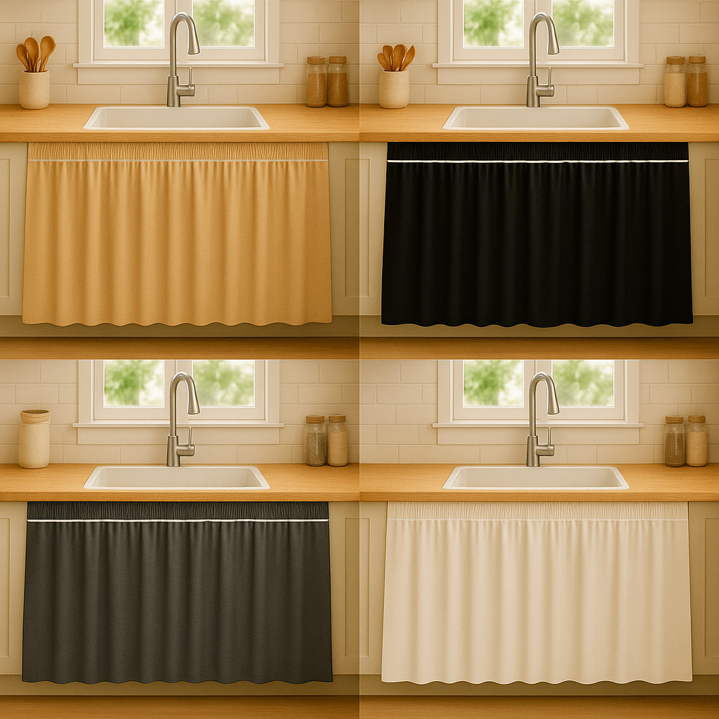 Cortina de Pia Cozinha 100% PVC Antimofo 138x80 Envio Imediato em Oferta na Shopee