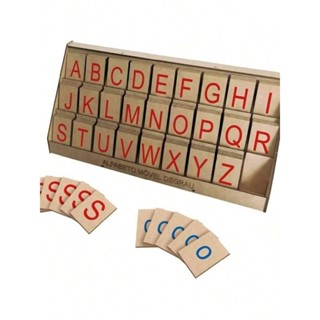 Brinquedo Educativo Para Crianças Alfabeto Móvel Degrau 130 Peças Montessoriano em Oferta na Shopee