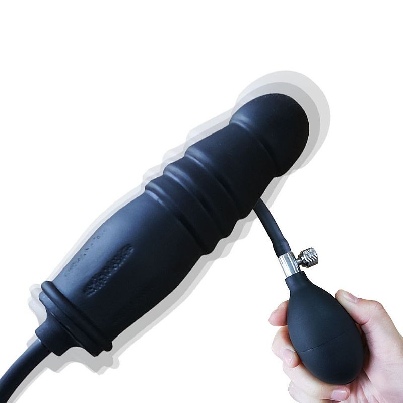 Plug Anal de Silicone Inflável 16 x 4cm