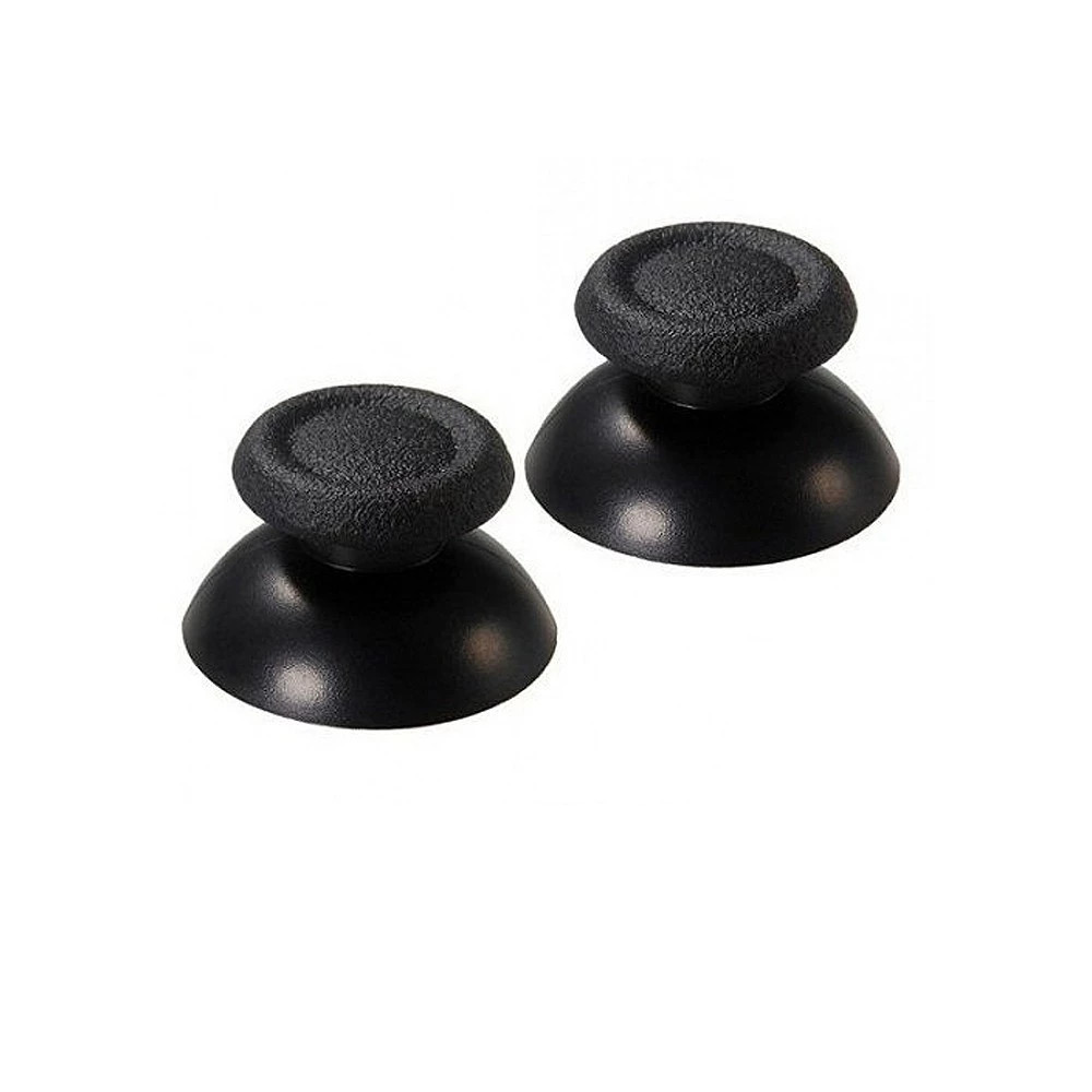 Par Botão Analógico Capa Para Controle Ps4 Preto e Cinza