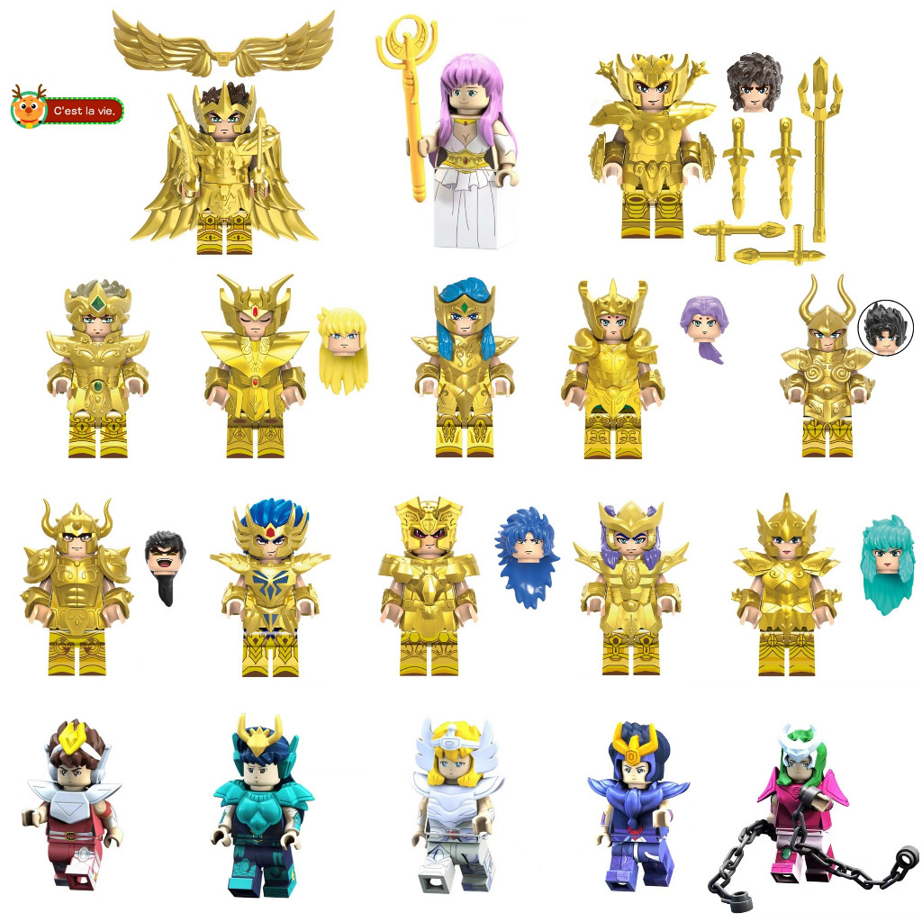 Brinquedo De Montagem item Decorativo Para Meninos Pequeno Presente Santo Constellation Bonecos em Oferta na Shopee