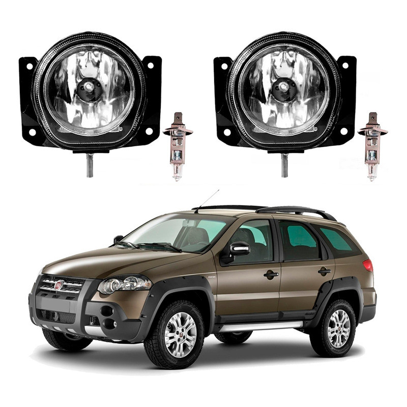 Par Farol Milha Lampada Palio Adventure 1.8 2008 A 2010 em Oferta na Shopee
