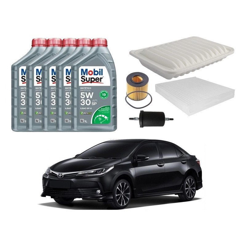 Kit Revisao Troca Oleo Filtros Corolla 1.8 2.0 2017 A 2019 em Oferta na Shopee