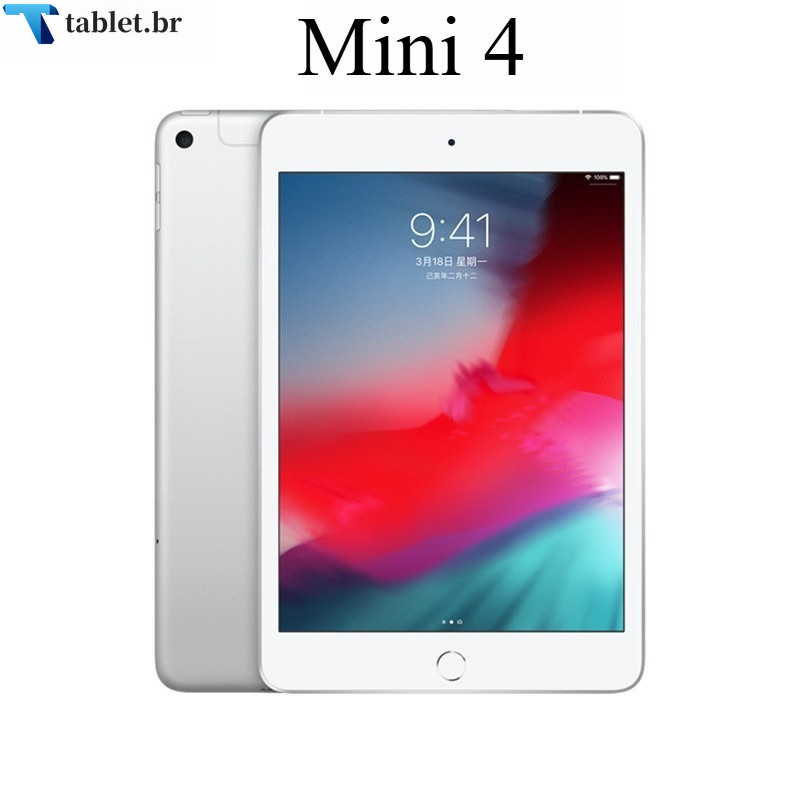 Tablet Inteligente Mini 4 Usado , 7.9 Polegadas , Dual Core , WiFi , Desbloqueado , 90 % Novo