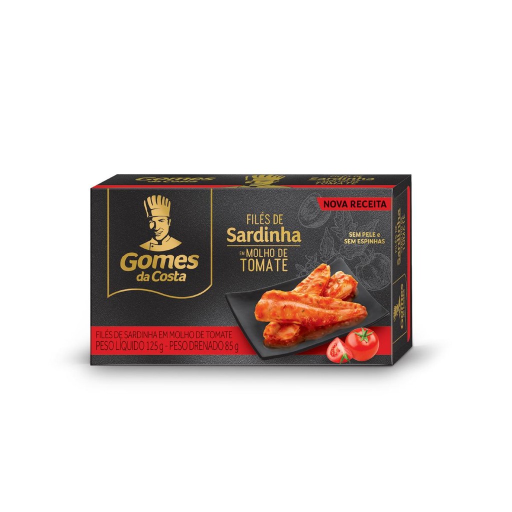 Filés de Sardinha em Molho de Tomate - 125g - Gomes da Costa em Oferta na Shopee